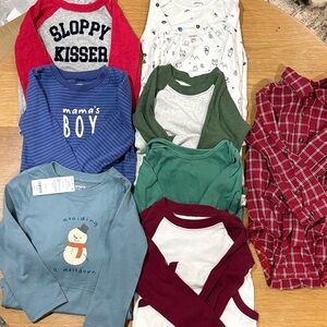 Kids Long Sleeve Onsie Shirt Set - Multicolor All Carter
3 new